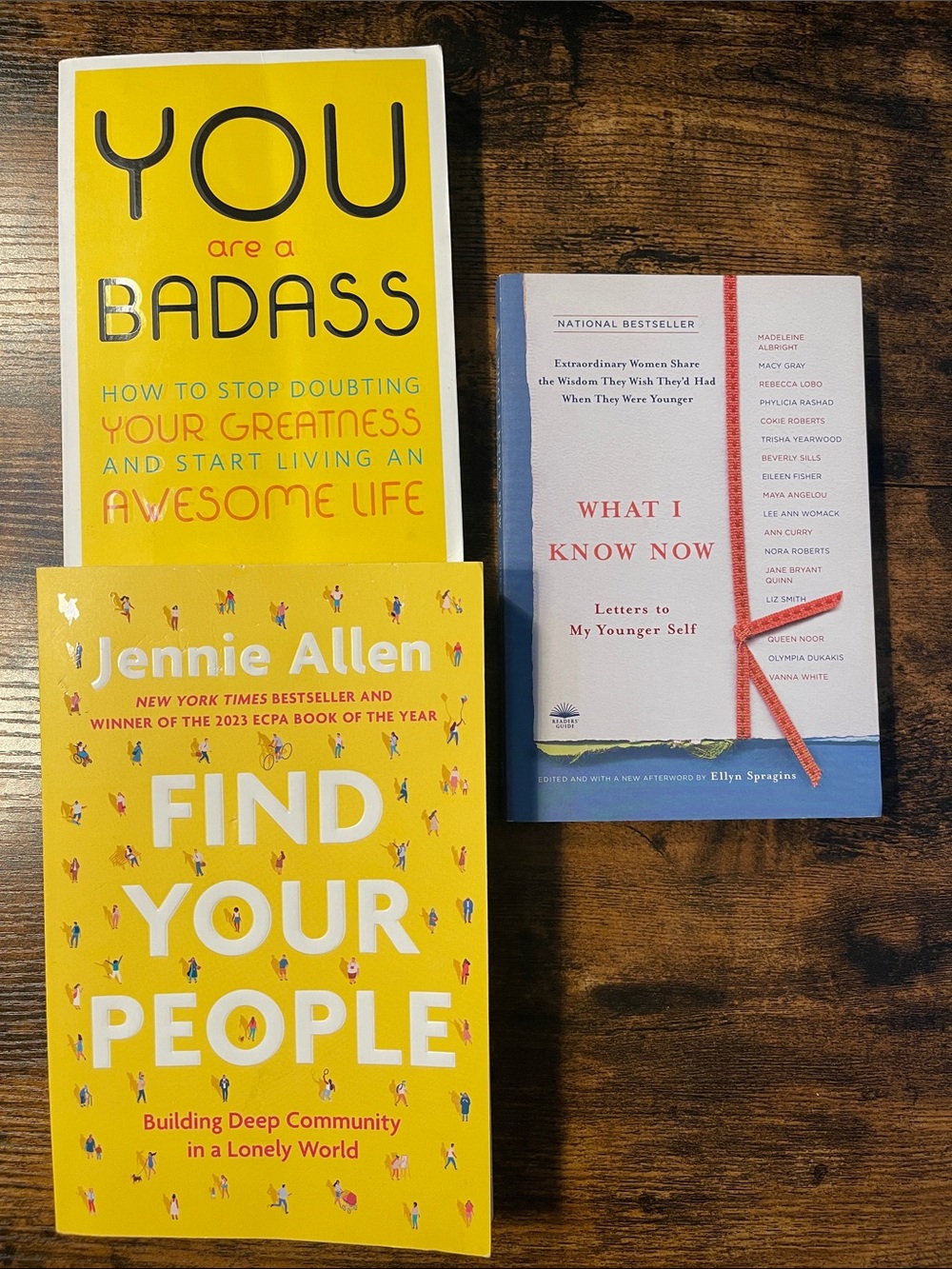 Set of 3 Inspirational Books - Bright Yellow & White Covers
